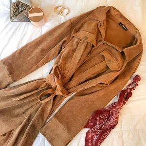 Corduroy Army Style Romper